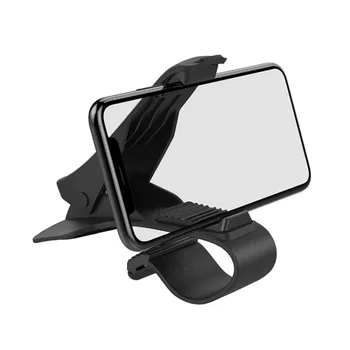 для Oppo Realme C17 (2020), автомобильный держатель для мобильного телефона с GPS-навигацией, зажим для приборной панели - черный - Изображение 1  