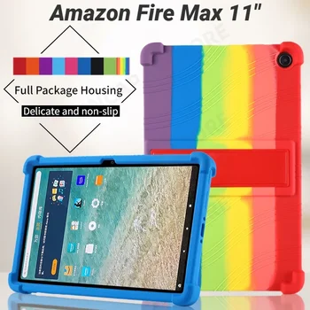 Ударопрочный силиконовый чехол с подставкой для Amazon Fire Max 11 Case 2023 11 