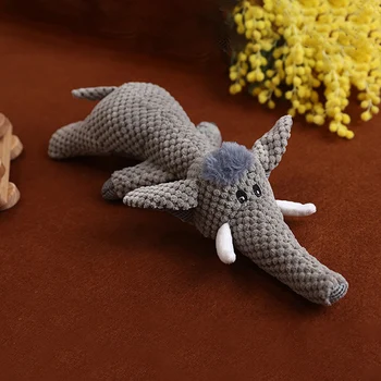 Милые плюшевые скрипучие игрушки для собак, многоразовые игрушки для дрессировки собак для щенков собак - Изображение 1  