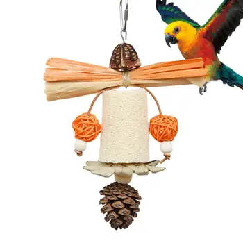 Игрушки для попугаев, прочный портативный, подвешиваемый, жевательный, многослойный дизайн, Увлекательные разнообразные игрушки для попугаев, товары для птиц - Изображение 1  
