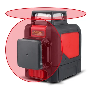 8 Линий 3D Красная Линия Лазерный Уровень Для выравнивания поверхности С магнитной опорой С дистанционным управлением - Изображение 1  