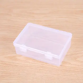 1 шт. Утолщенный ящик для хранения Прозрачная Портативная Откидная коробка Прямоугольный Маленький Средний Большой Пластиковый футляр - Изображение 2  