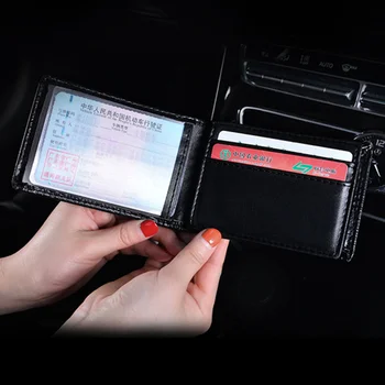 Кожаный чехол для автомобильных водительских прав с розами, бриллиантовая идентификационная карта, визитница, сумка для автомобильных водительских прав, бумажник для Audi Bmw VW - Изображение 2  