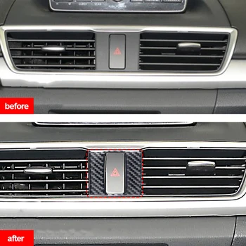 Автомобильные аксессуары из углеродного волокна, внутренняя сигнальная лампа, кнопка, накладка ABS для Mazda 3 Axela 2013 2014 2015 2016 2017 2018 2018 - Изображение 2  