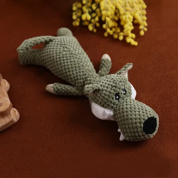 Милые плюшевые скрипучие игрушки для собак, многоразовые игрушки для дрессировки собак для щенков собак - Изображение 2  